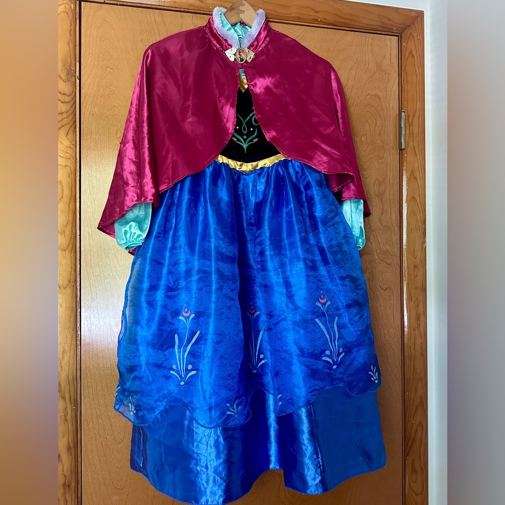 Disney Frozen Anna Costume princess dress and cape
